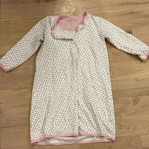 The Beaufort Bonnet Company Pink & White Floral Sleep Gown